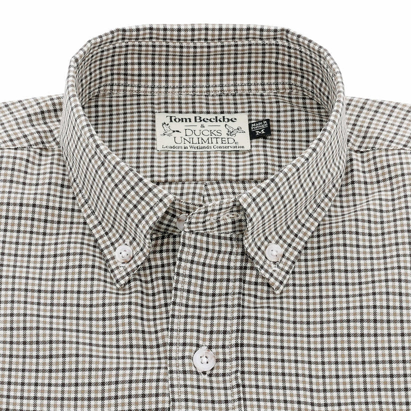 Knapp Cotton Twill Sport Shirt (Khaki Brown)