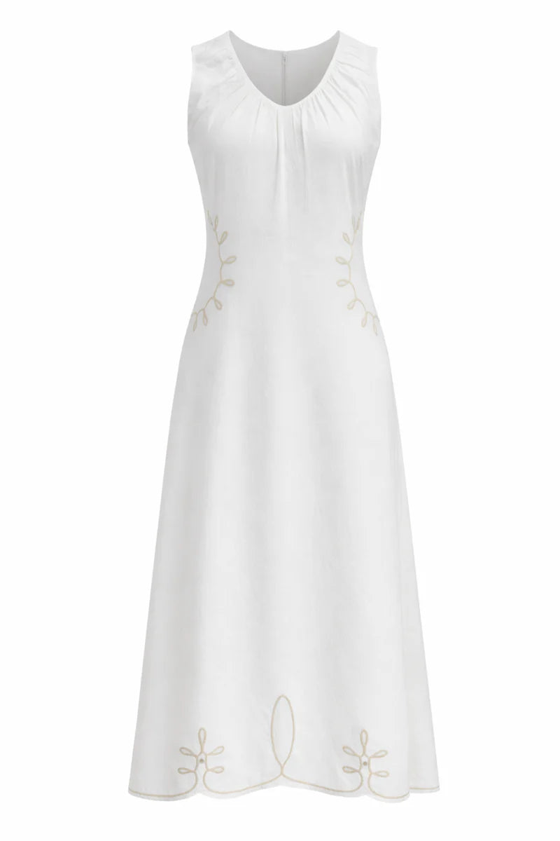 Morris Midi (Ivory Embroid)