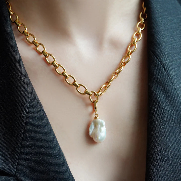 Florence Collar (Gold/Baroque/Pearl)