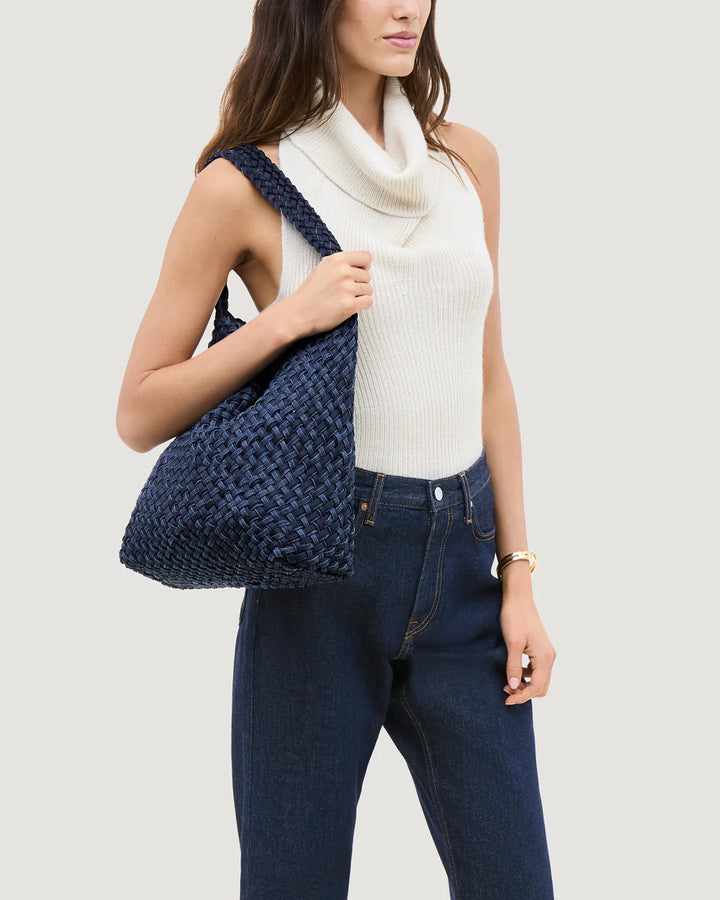 Nomad Medium Hobo Double Weave (Indigo)