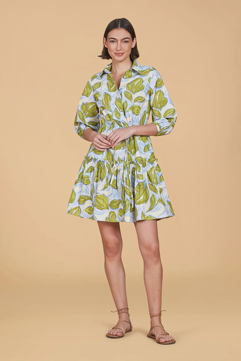 Brynn Dress (Zest Leaves)