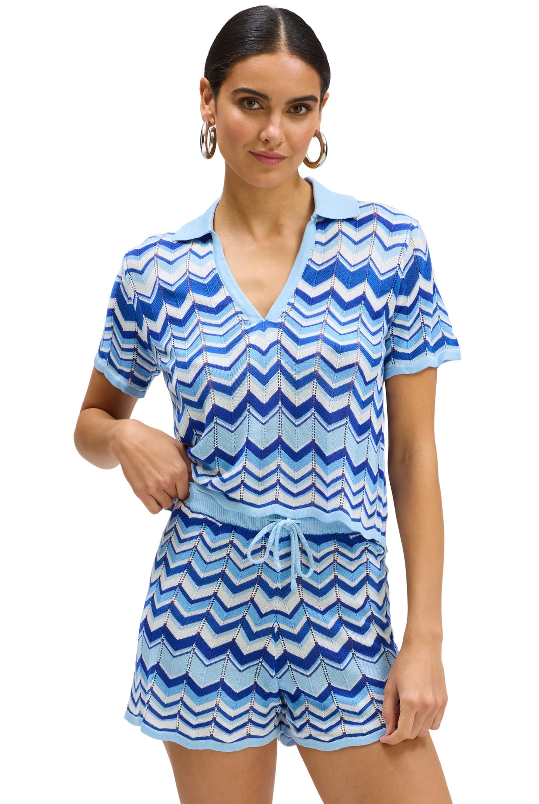 Shay Pullover Set (Blue Multi)