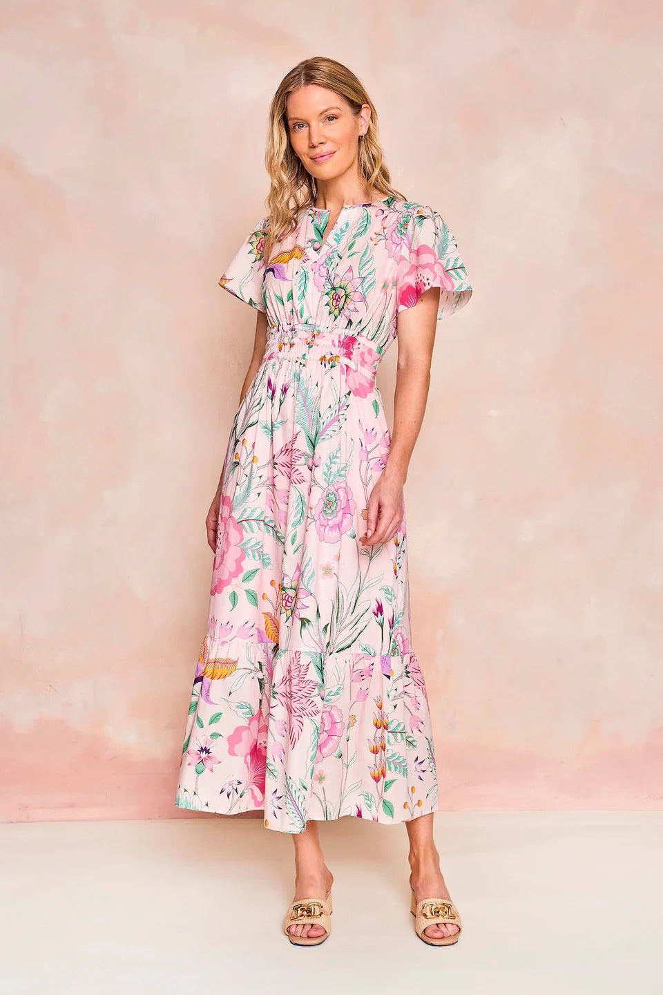 Eloise Dress (Blush Garden Bouquet)