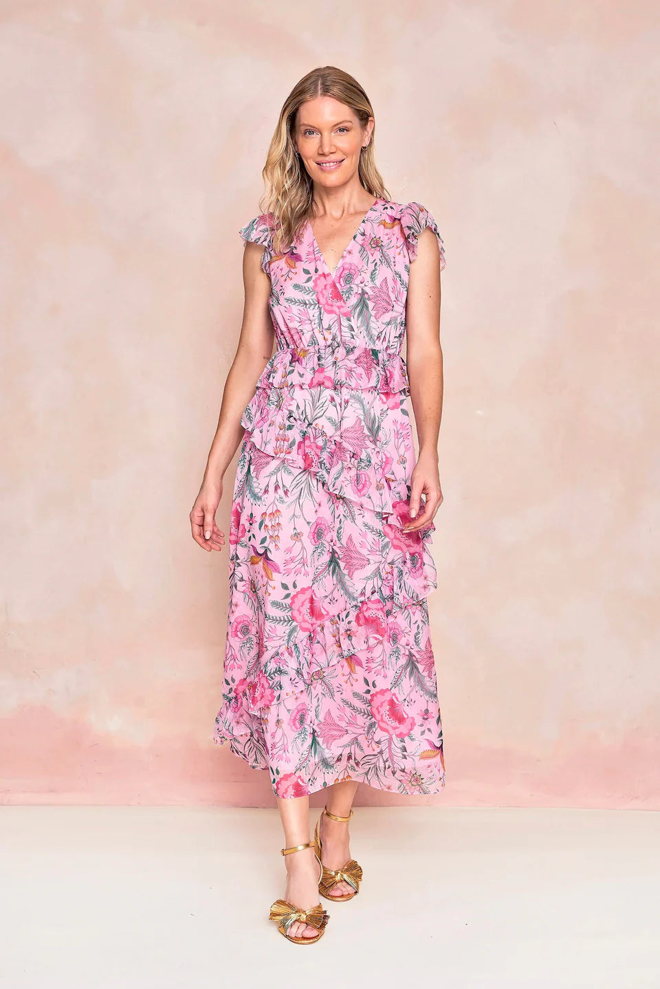 Petra Dress (Blush Garden Bouquet)