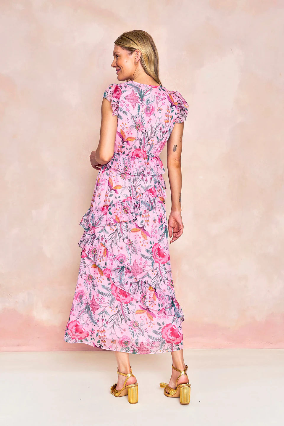 Petra Dress (Blush Garden Bouquet)