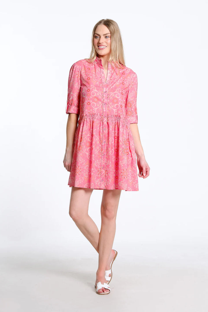 Dunaway Dress (Island Bougainvilla)
