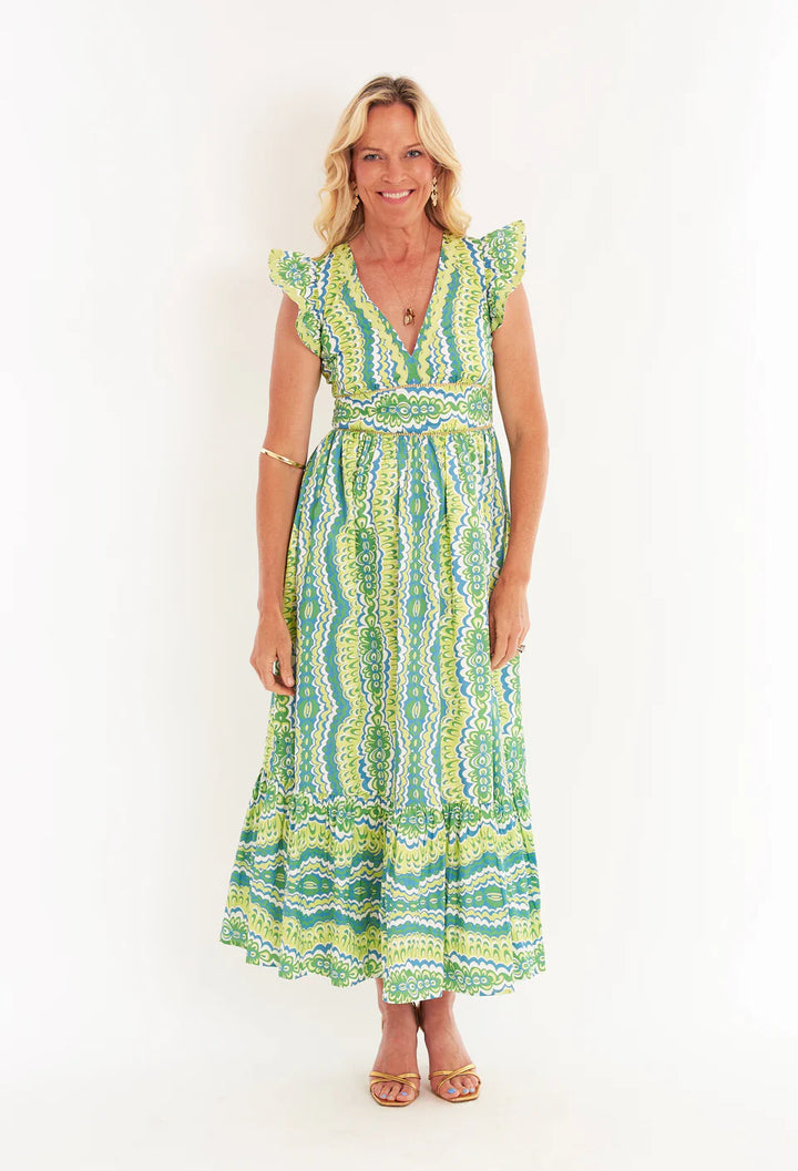 Henning Dress (Marble Limeade)