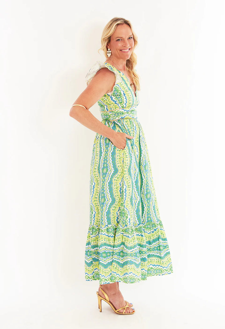 Henning Dress (Marble Limeade)