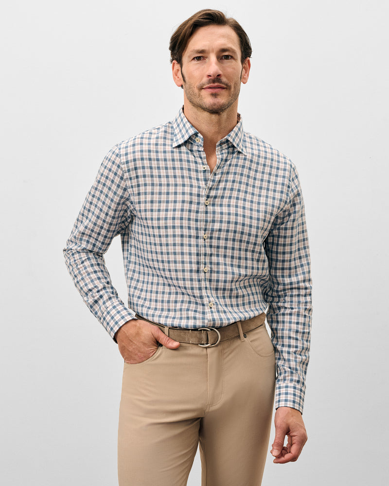 Trauber Button Up (Mid Blue)