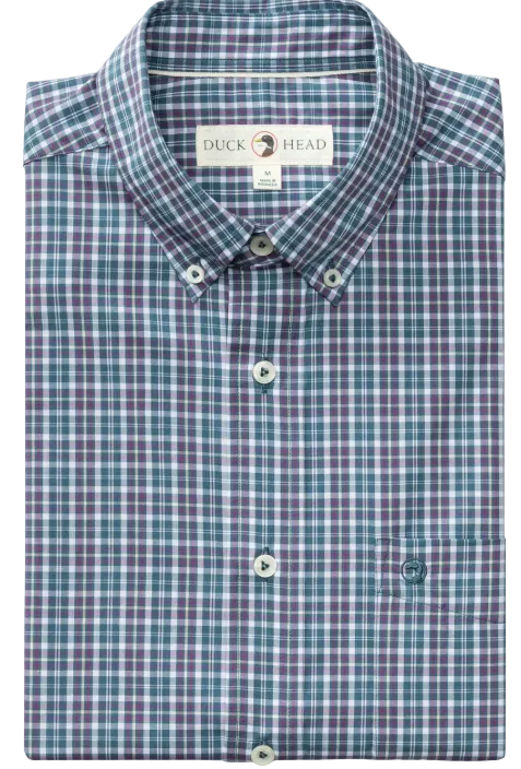 Performance Poplin Shirt (Stormy Teal)