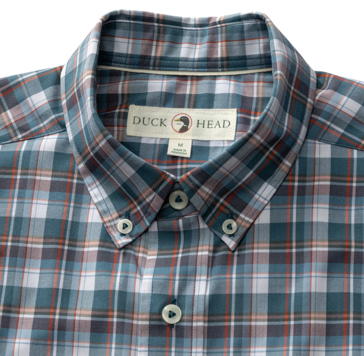 Performance Poplin Shirt  (Navy Peony)
