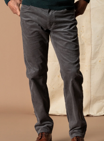 Holston Corduroy Five-Pocket Pant  (Fossil Gray)