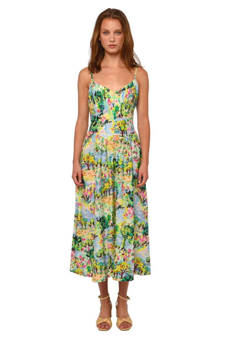 Tilda Maxi Dress (Giverny Garden Print)