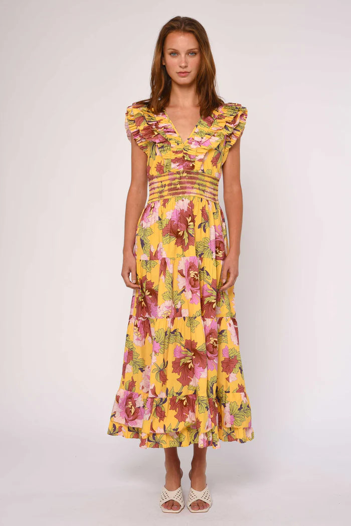 Maribel Midi Dress (Modern Dandy Liberty Print)