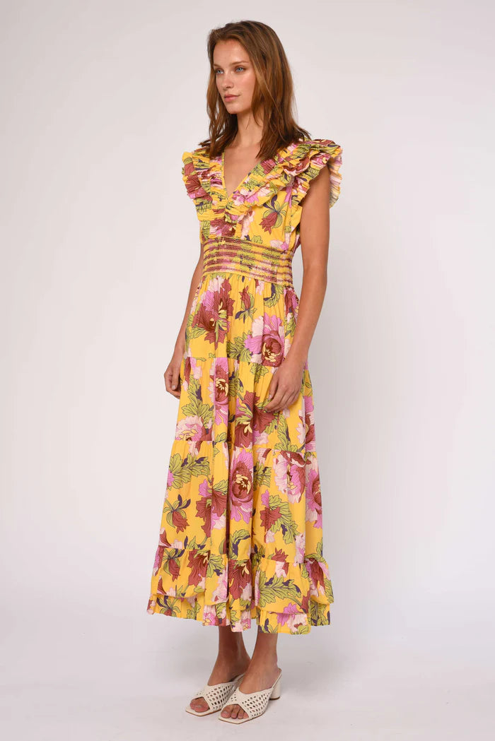Maribel Midi Dress (Modern Dandy Liberty Print)