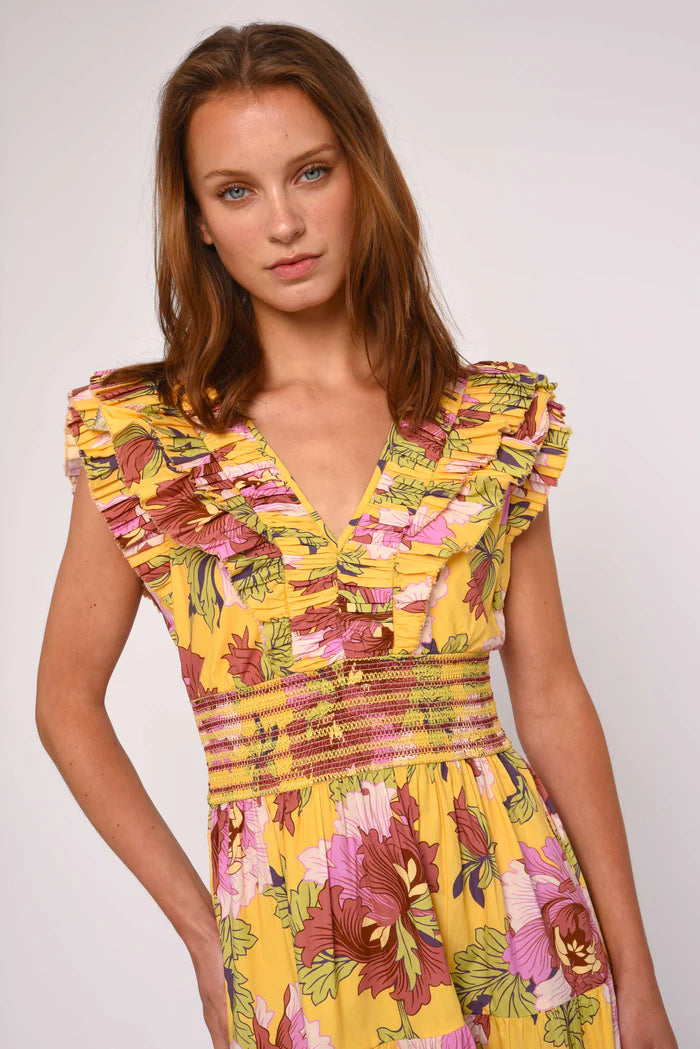 Maribel Midi Dress (Modern Dandy Liberty Print)