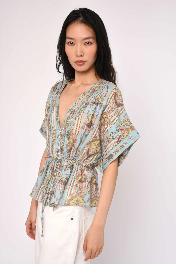 Robin Top (Rocco Ruby Print)