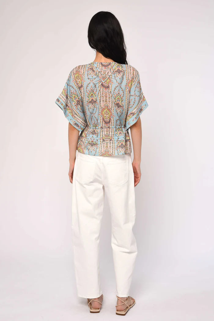Robin Top (Rocco Ruby Print)