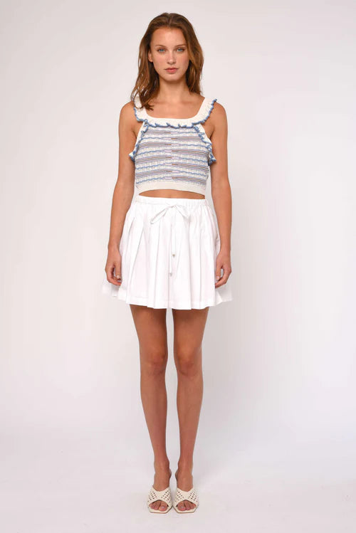 Ansleigh Mini Skirt (Bright White)
