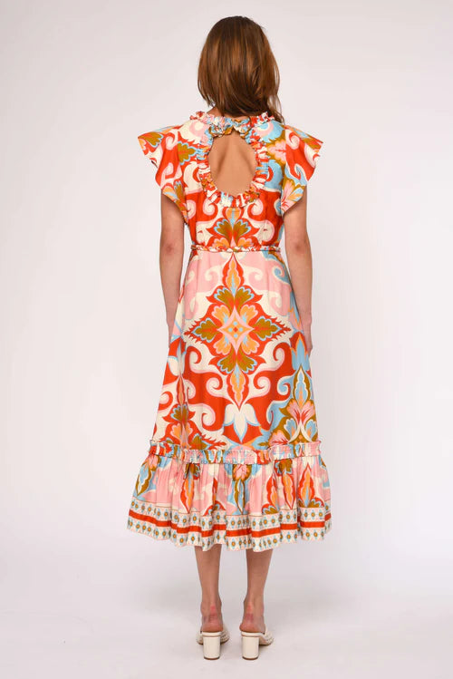 Ella Midi Dress (Rosetti Print)