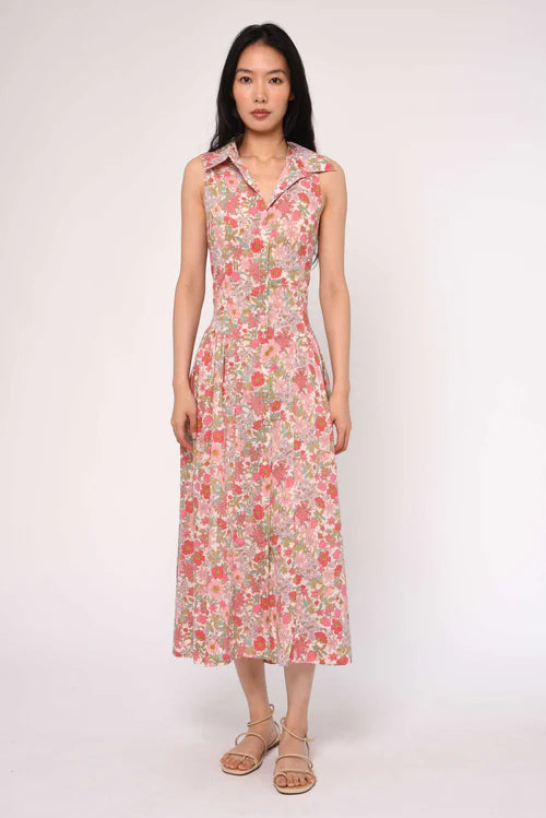 Sierra Midi Dress (Clarabell Liberty Print)