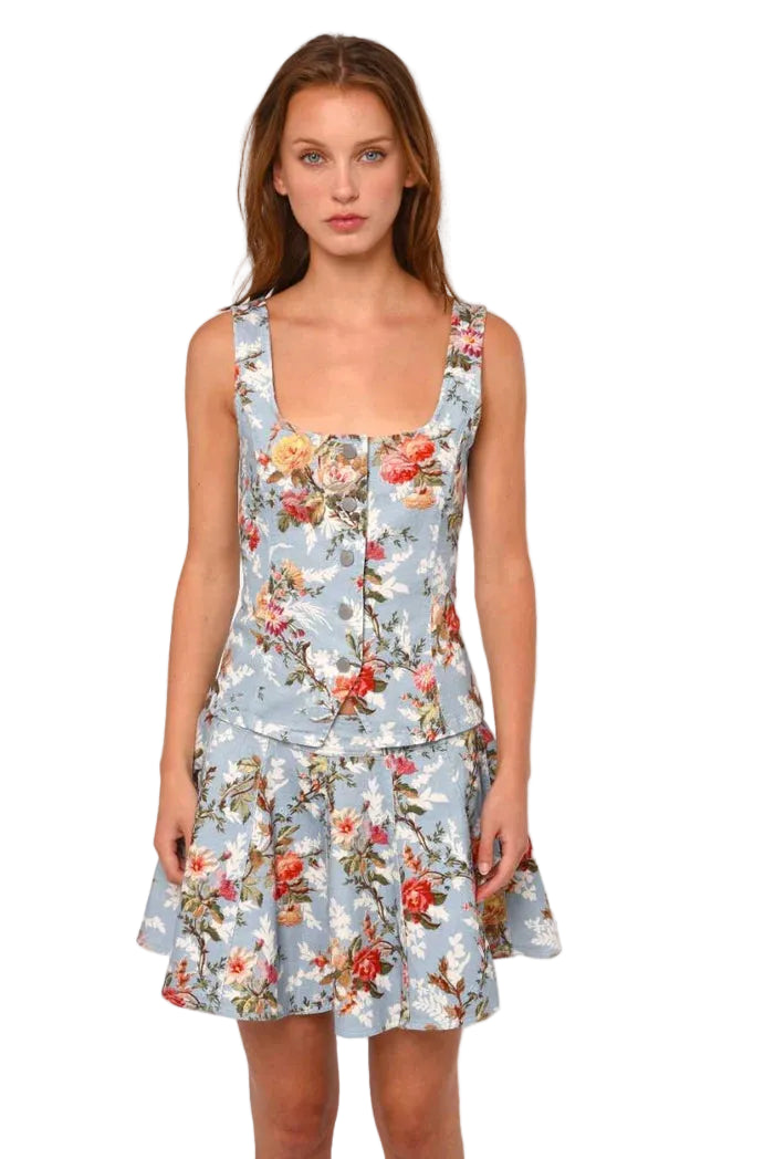 Lenora Top (Summer Floral Print)