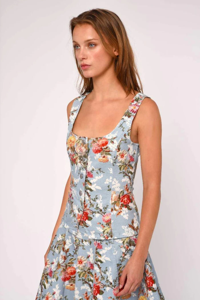 Lenora Top (Summer Floral Print)