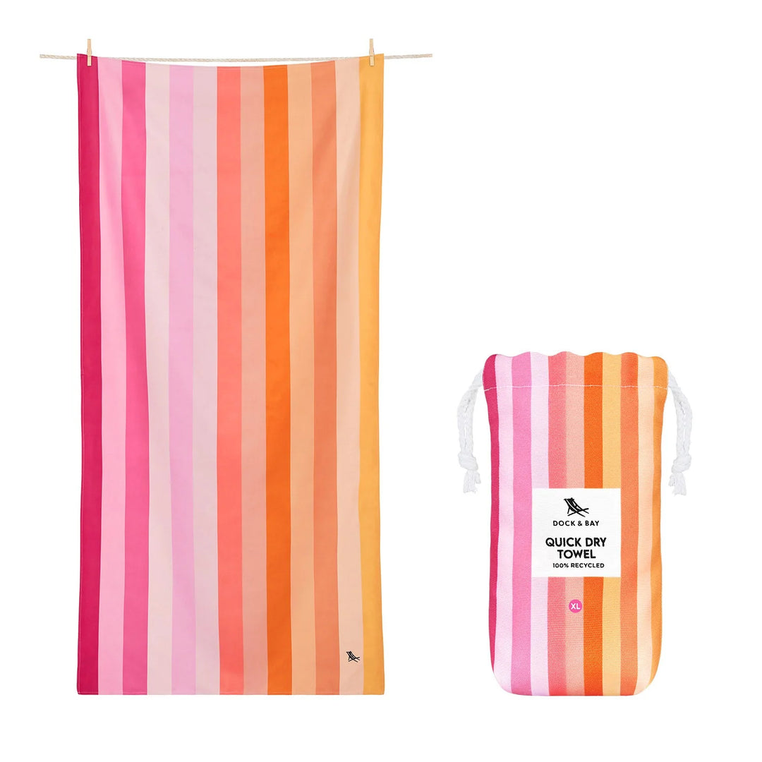 Dock Quick Dry Towels XL (Miami Sorbet)