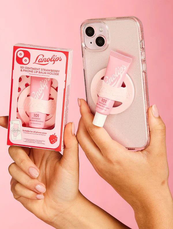 101 Ointment Strawberry &amp; Phone Lip Balm Holder