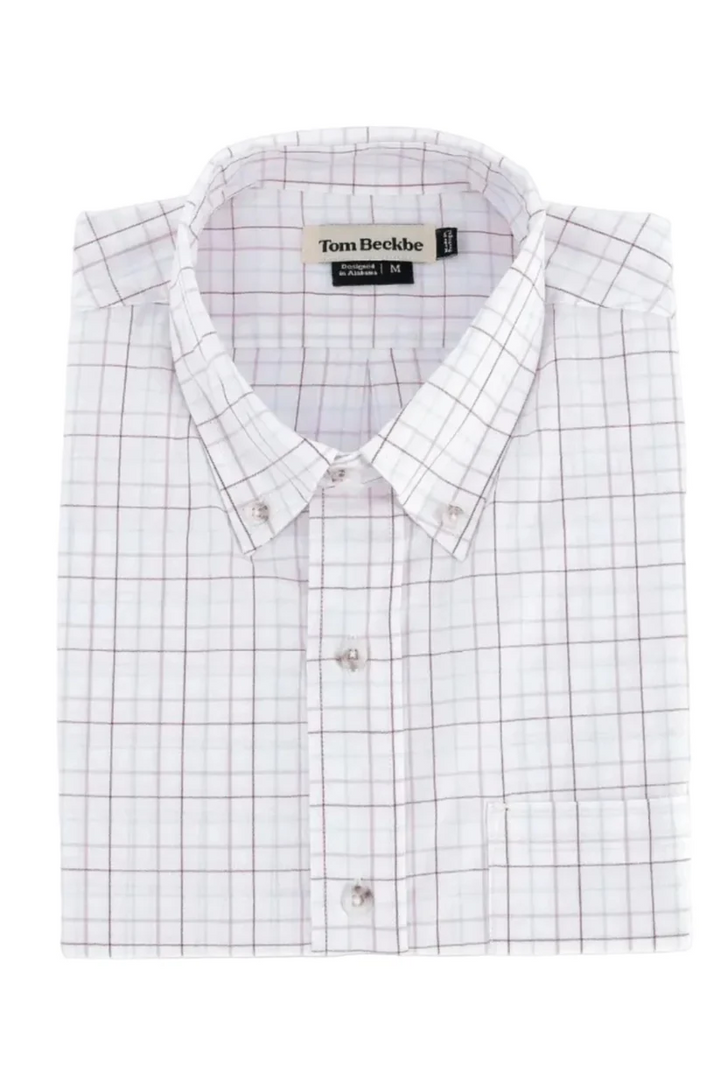 Ensley Pinpoint Oxford Shirt (Plum)