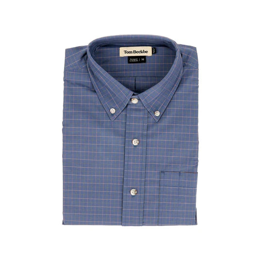 Perf Sport Shirt (Slate Blue Check)
