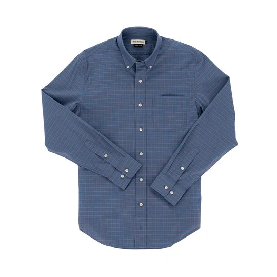 Perf Sport Shirt (Slate Blue Check)
