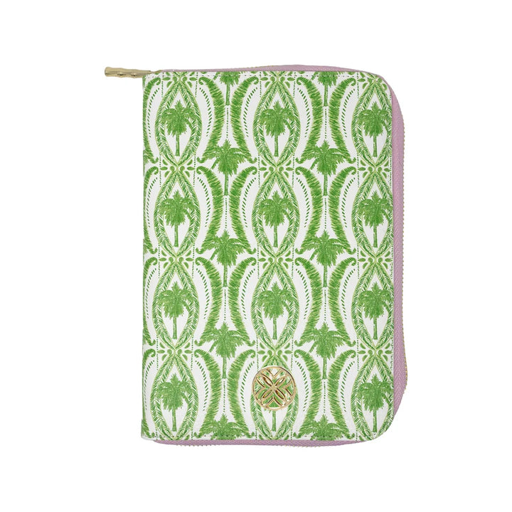 Travel Jewelry Folio (Textured Palm Stripe)