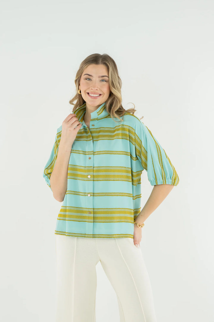Bonny Top  (Fringe Stripe)