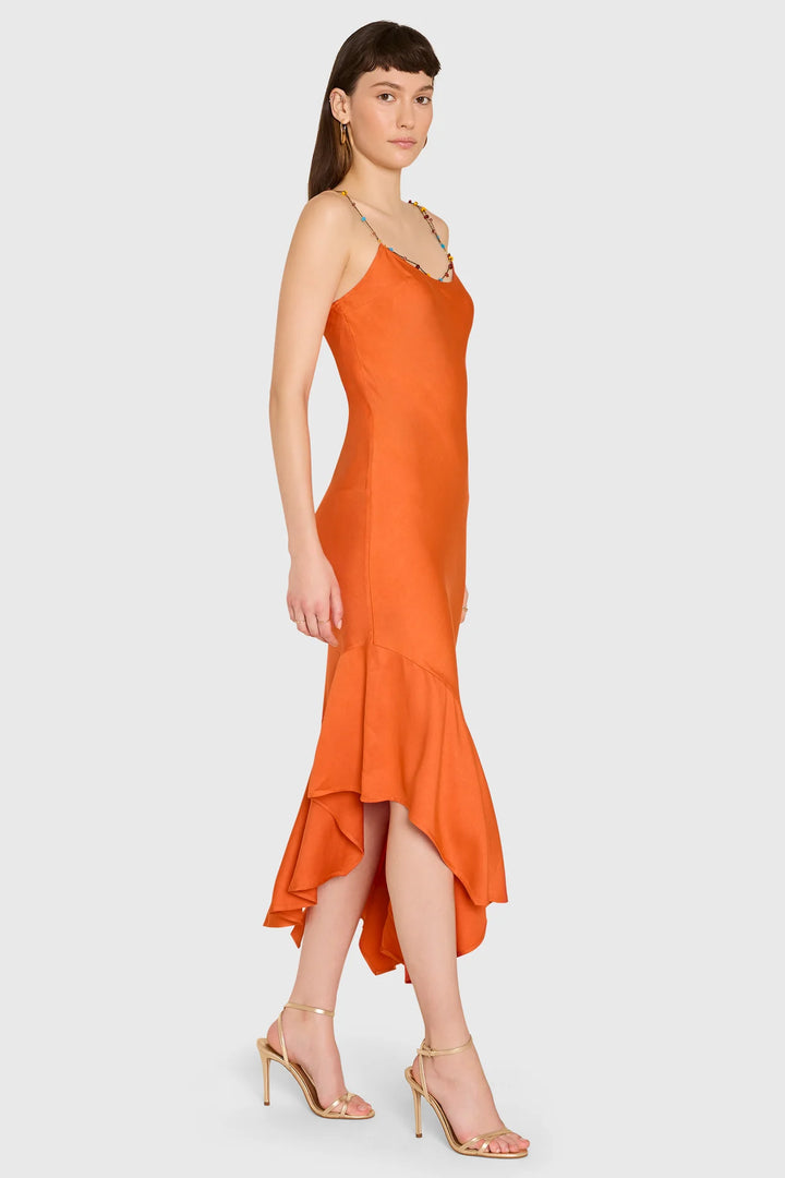 Eros Midi Dress (Pomelo)