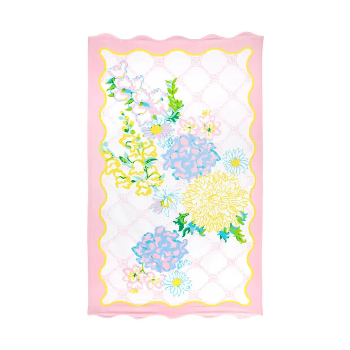 Scalloped Beach Towel (Lilly Garden Home)