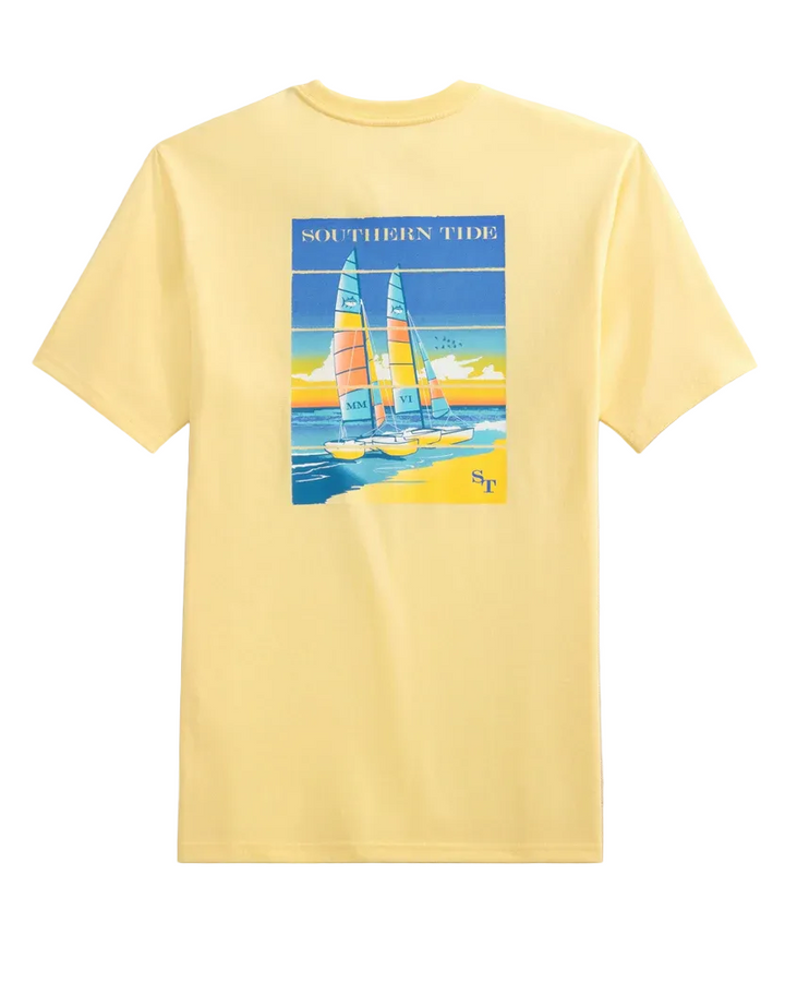 Beachside Catamarans Tee (Pineapple)
