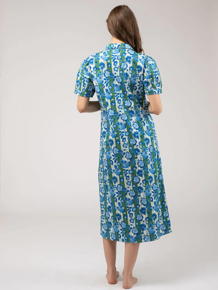 Kris Dress (Picnic Stripe Green)