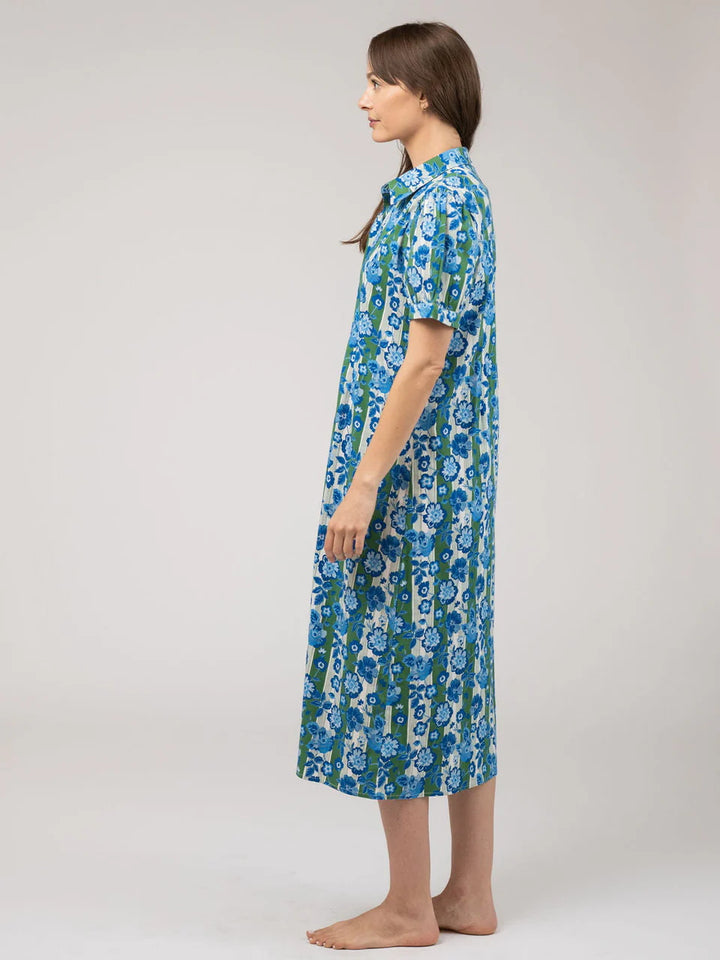 Kris Dress (Picnic Stripe Green)
