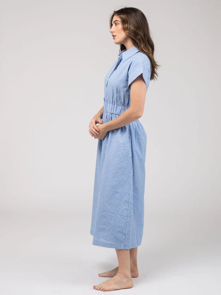 Lisa Midi Dress (Blue)