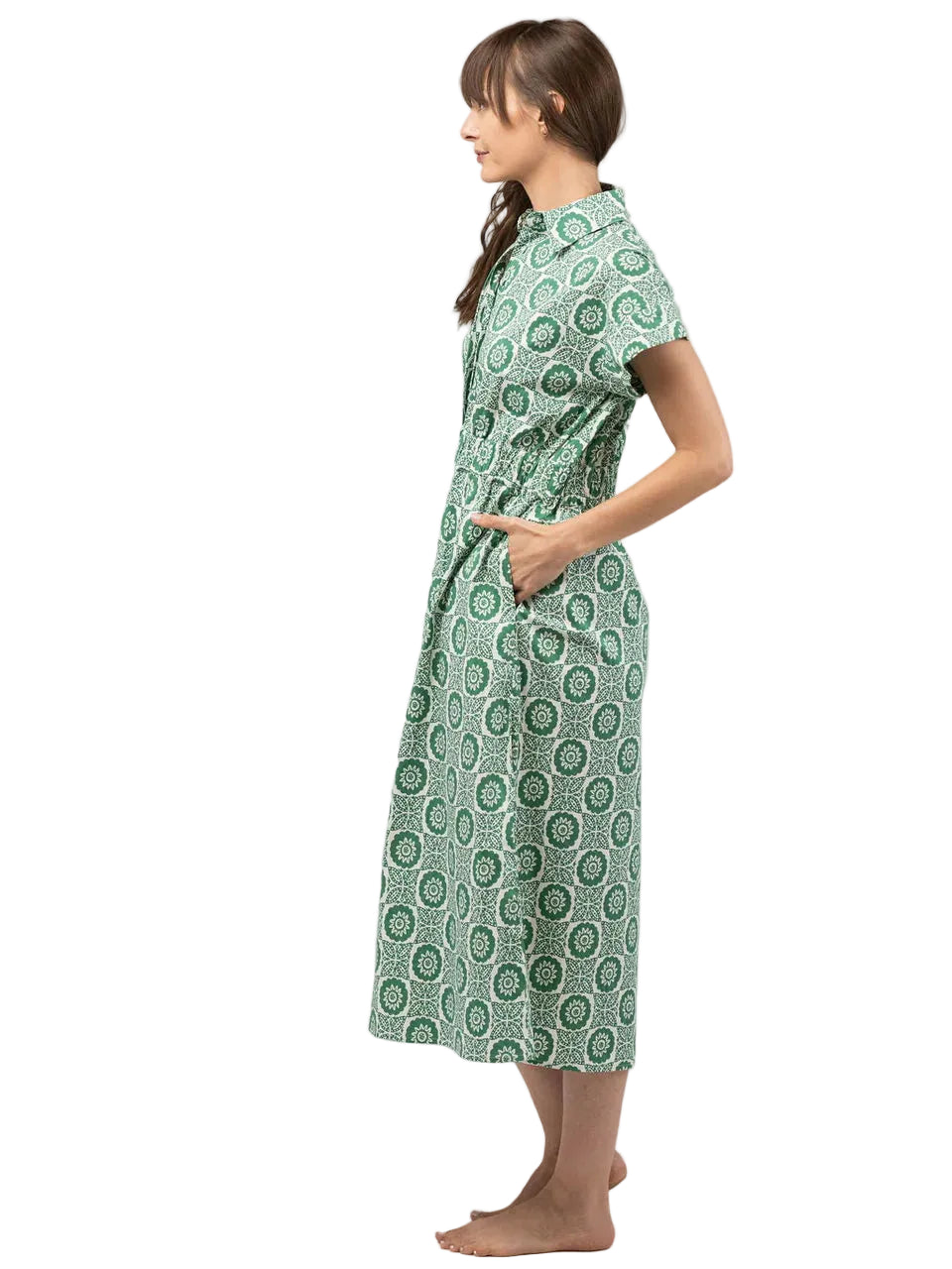 Lisa Midi Dress (Green)
