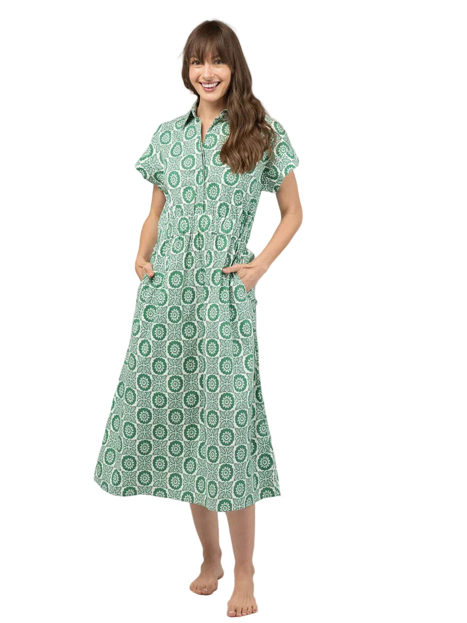 Lisa Midi Dress (Green)