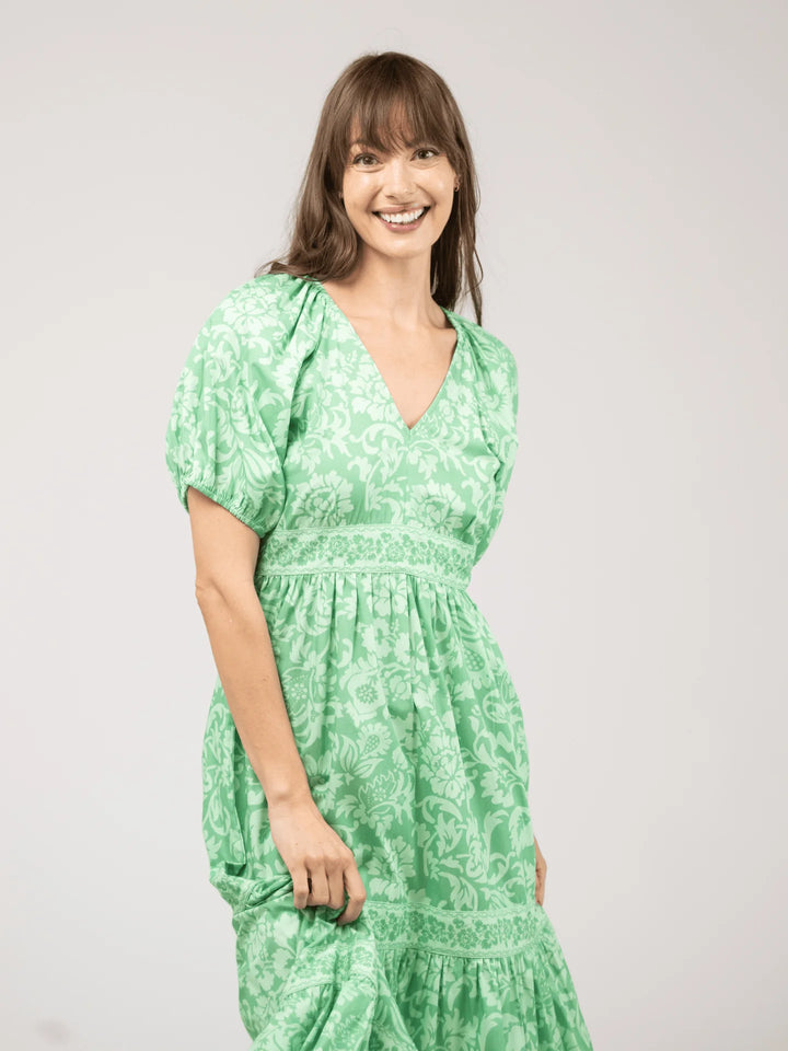 Poppy Dress (Flore Green)