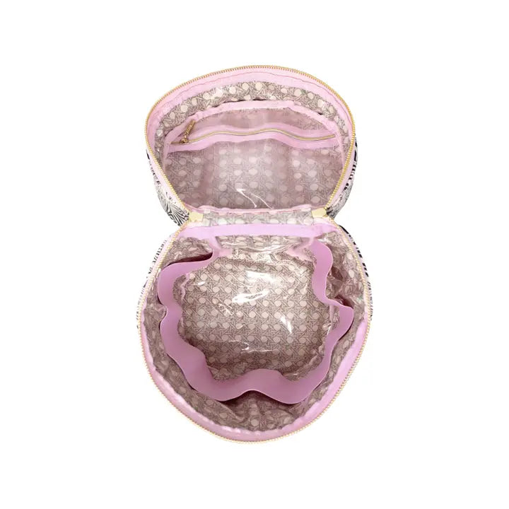 Barrel Train Case (Zebra)