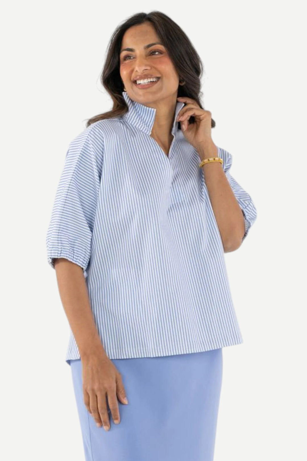 Poppy Top (Grapemist Stripe)
