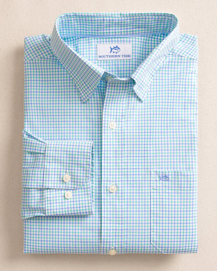 Charleston Summerton Plaid Sportsshirt (Turtle Green)