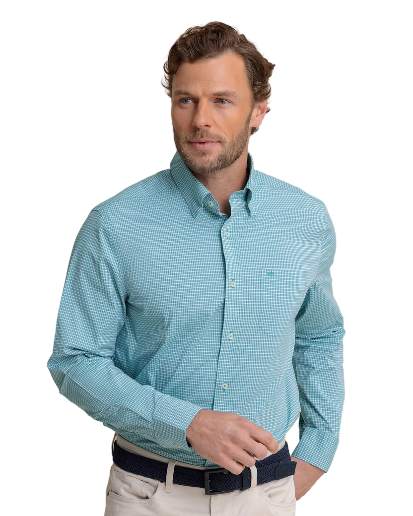 Charleston Crofton Plaid Sportshirt (Spruce Shade)
