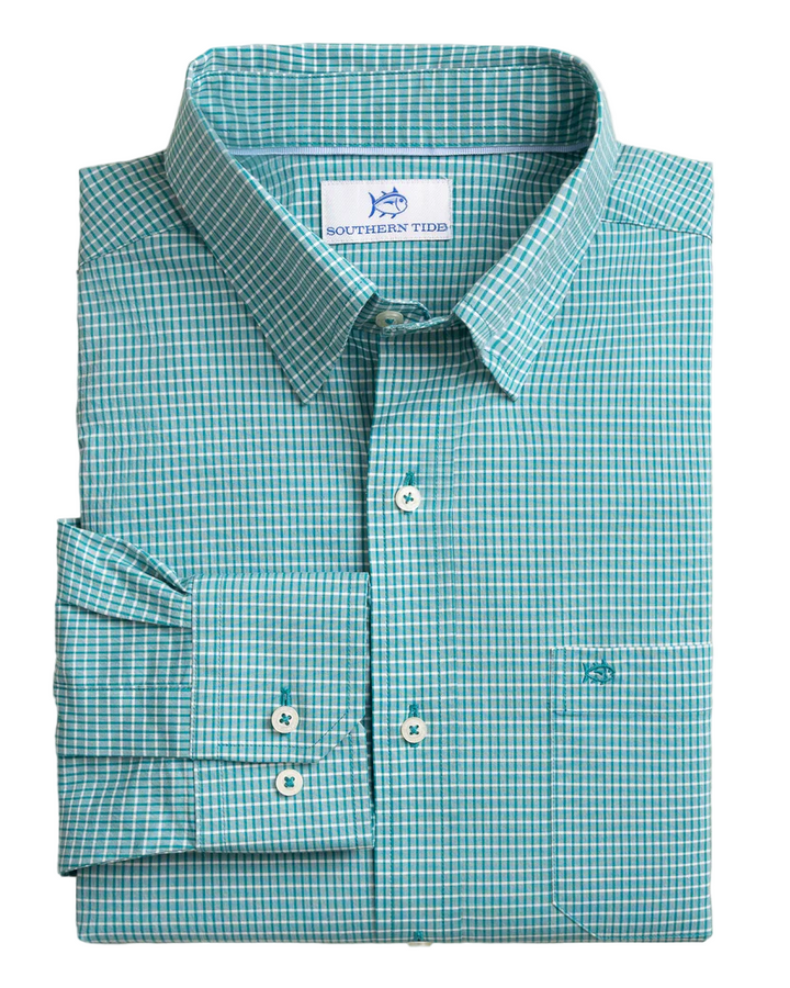 Charleston Crofton Plaid Sportshirt (Spruce Shade)