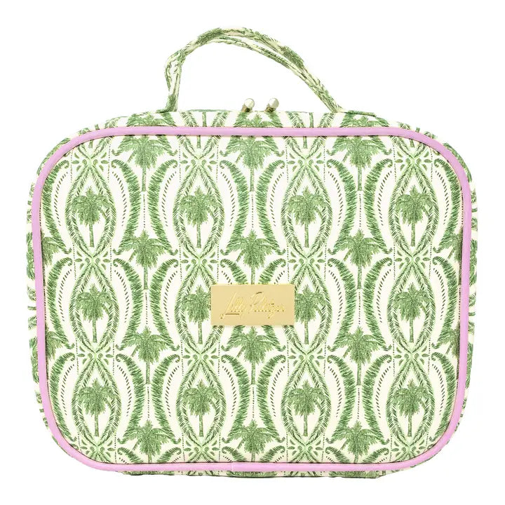 Toiletry Case (Textured Palm Stripe)