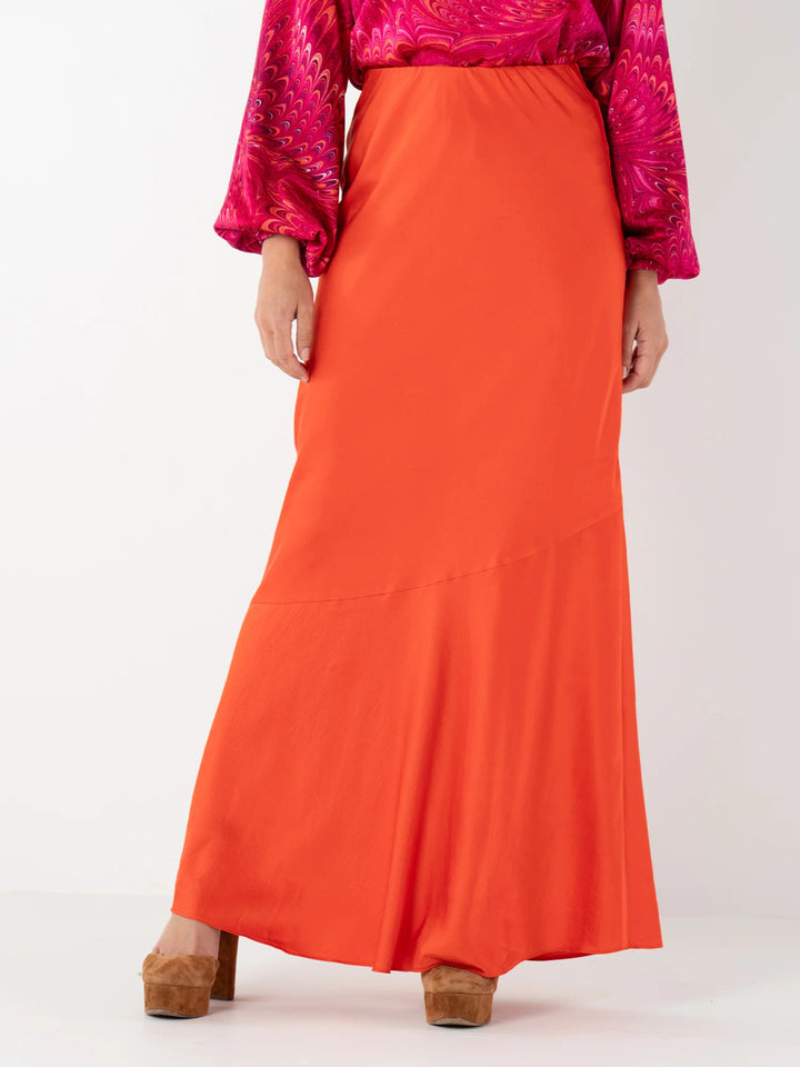 Bias Skirt (Tangerine)